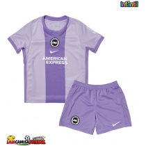 Camisa de Futebol Brighton Equipamento Secundário Infantil 2025-26 Manga Curta (+ Calças curtas)